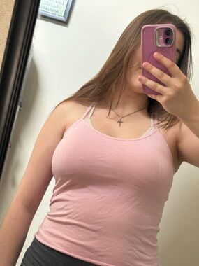 Everyday Slim Fit Pink Camisole Tank Top